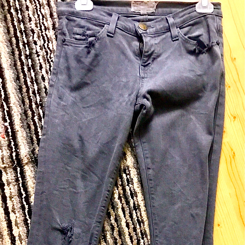 Current Elliot Distressed Skinny Stretch Jeans In 26